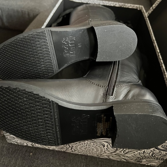 Ted&Muffy Huntsman Boots in Black Leather - Picture 8 of 10